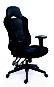 Chefsessel, MaYAH, "Racer", schwarz/grau