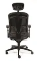 Executive-Sessel "Supreme", schwarz, Kunstleder, schwarzes Kreuz, MaYAH