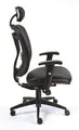 Executive-Sessel "Supreme", schwarz, Kunstleder, schwarzes Kreuz, MaYAH
