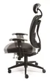 Executive-Sessel "Supreme", schwarz, Kunstleder, schwarzes Kreuz, MaYAH
