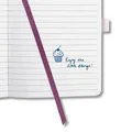 Weiteres Produktbild Exklusives Notizbuch „Jolie“, Red Romance, liniert, 95x150 mm, 174 Blatt, SIGEL