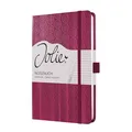 Weiteres Produktbild Exklusives Notizbuch „Jolie“, kirschrot, liniert, 135x203 mm, 174 Seiten, SIGEL