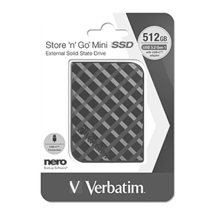 Hauptbild des Produkts Externí disk SSD Verbatim USB 3.2 Gen 1, 512GB, Store N Go Mini, 53236, USB-A/Micro-B, ob