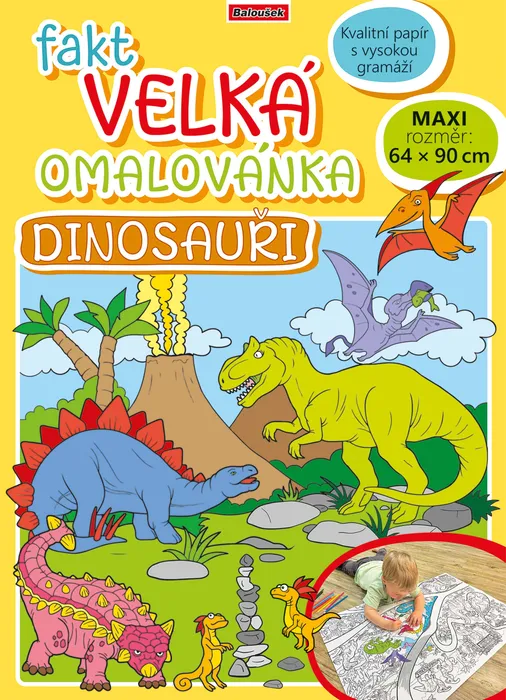Hauptbild des Produkts Fakt velká omalovánka - Dinosauři