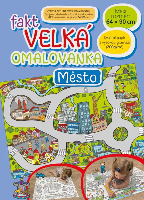 Hauptbild des Produkts Fakt velká omalovánka - Město