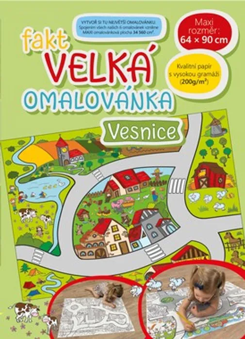 Hauptbild des Produkts Fakt velká omalovánka - Vesnice