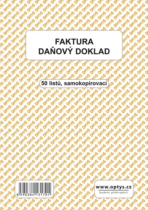 Hauptbild des Produkts Faktura A5, samopropisovací, 50 listů 1317