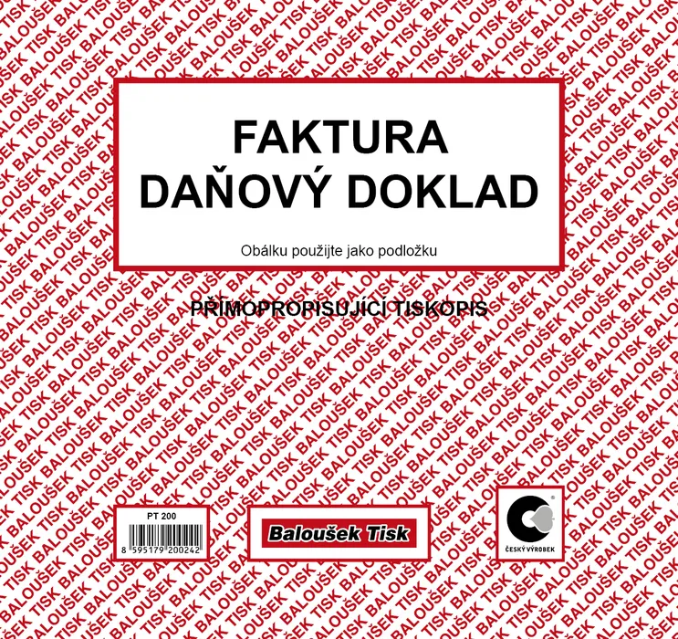 Hauptbild des Produkts Faktura daňový doklad 2/3 A4 PT200