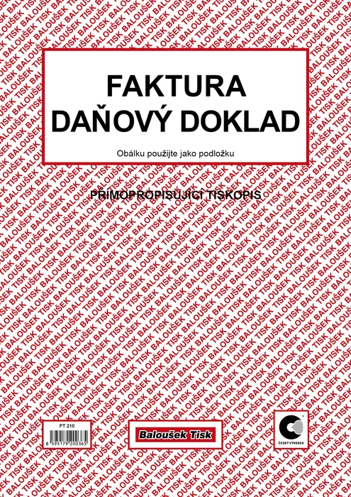 Hauptbild des Produkts Faktura - daňový doklad A4 samopropis PT210