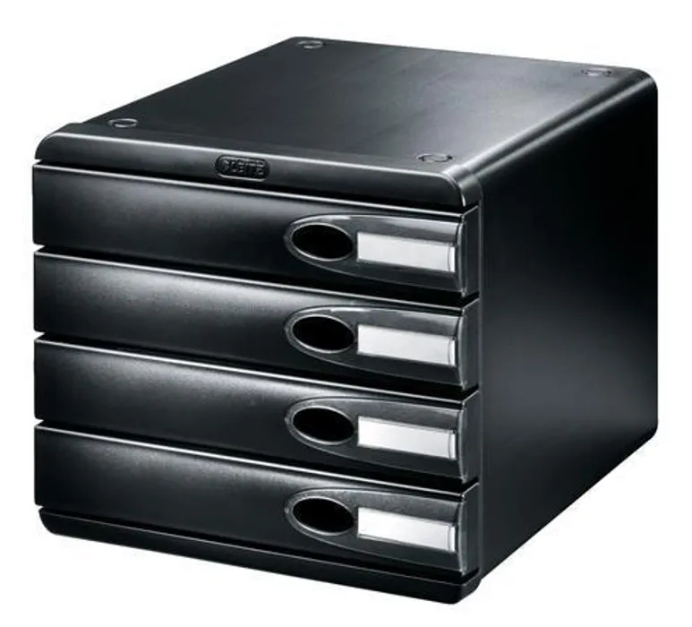 Hauptbild des Produkts Filing-box, plastic, 4 drawers, LEITZ "Allura", black