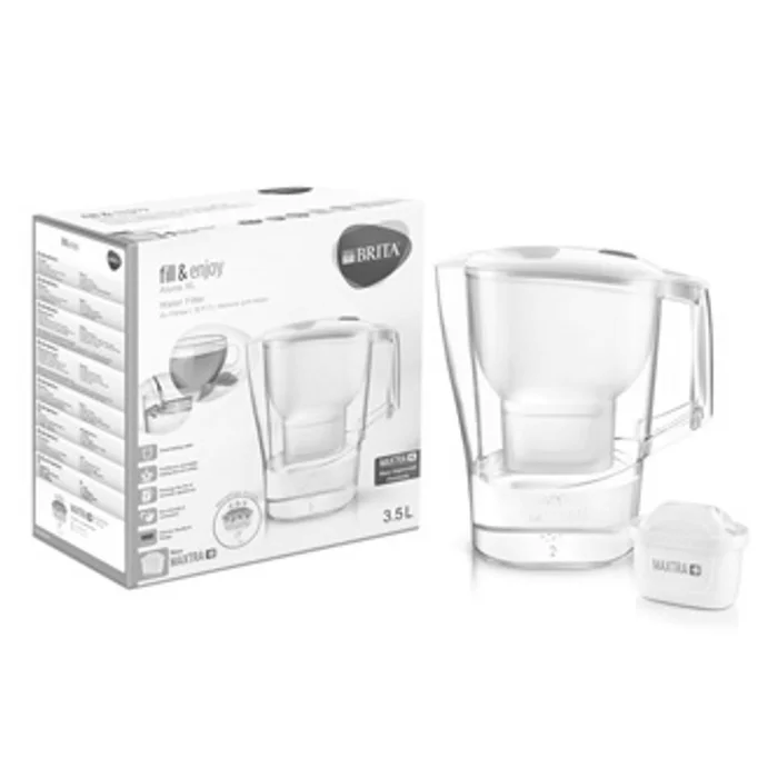 Hauptbild des Produkts Filtrační konvice Aluna XL, bílá, sklo, 3.5l, vč. 1 filtru, Brita