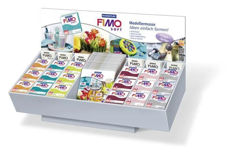 Hauptbild des Produkts FIMO® Soft displej, 72 x 57g, mix barev