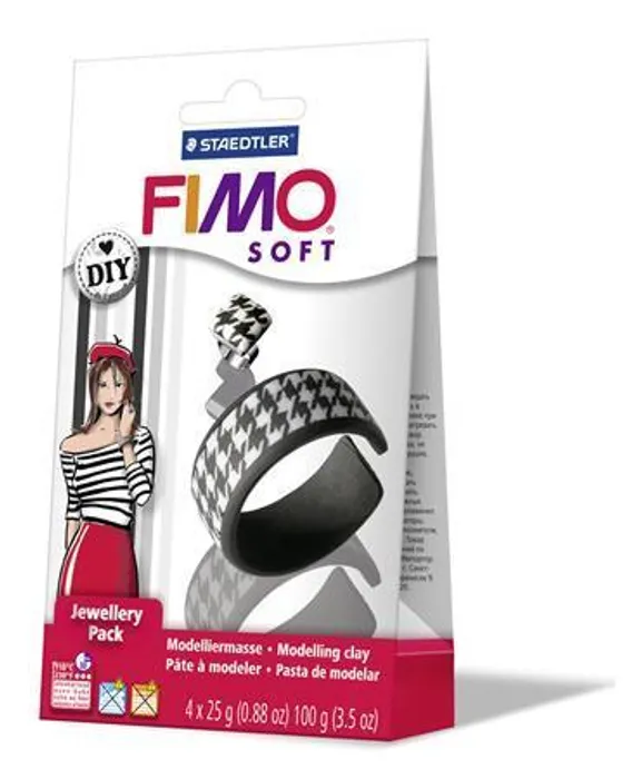 Hauptbild des Produkts FIMO® Soft DIY šperková sada ČERNÁ a BÍLÁ