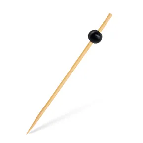 Fingerfoodspieß (Bambus FSC 100%) Perlschwarz 12cm [100 Stück]