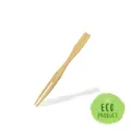Fingerfood-Spieß aus Bambus (FSC 100%) Gabel 9cm [100 St.]