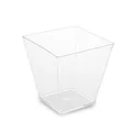 Fingerfood-Becher (PS) eckig glasklar 59 x 59 x 54 mm 100ml [50 St.]