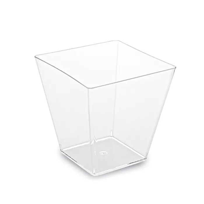 Hauptbild des Produkts Fingerfood kelímek hranatý, čirý 5,9 x 5,9 x 5,4 cm - 100 ml [50 ks]