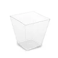 Fingerfood-Becher (PS) eckig glasklar 59 x 59 x 54 mm 100ml [50 St.]