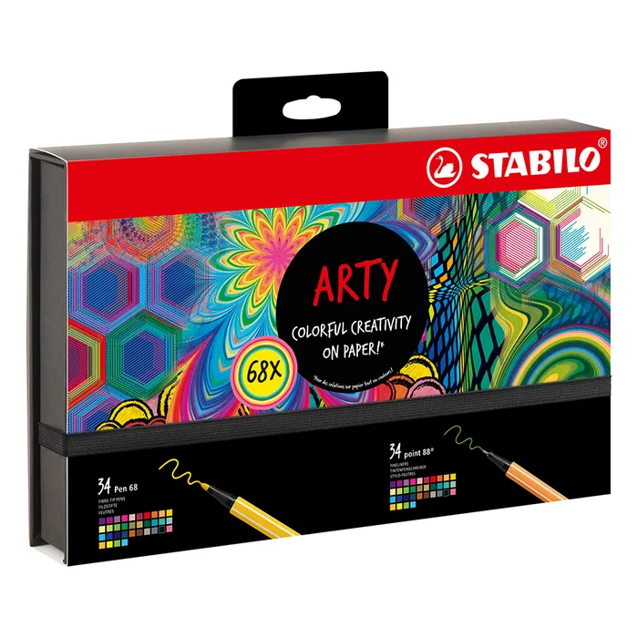 Hauptbild des Produkts Fixy a linery STABILO ARTY 68 ks (Pen 68 + point 88)