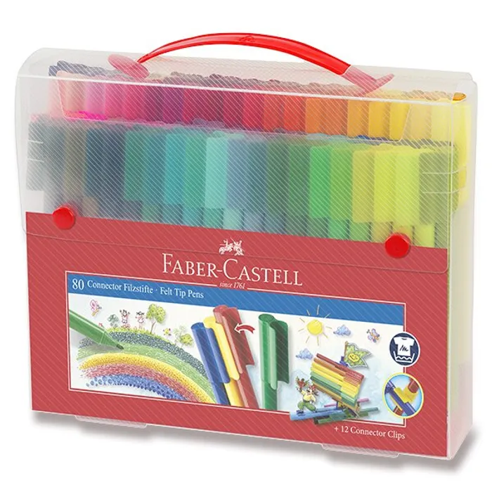 Hauptbild des Produkts Fixy Faber-Castell 155579 Connector, plastová taška 80 ks