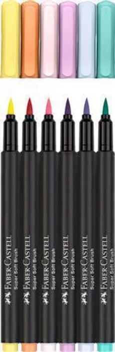 Hauptbild des Produkts Fixy Faber-Castell Black Edition Brush 6 barev, pastel