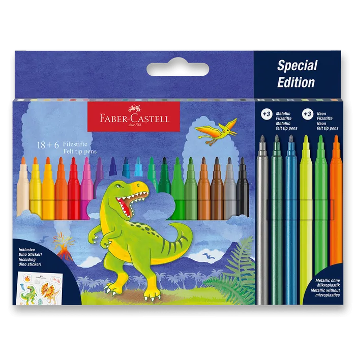 Hauptbild des Produkts Fixy Faber-Castell Dinosaurus 24 barev