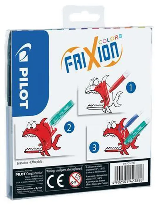 Hauptbild des Produkts Fixy "Frixion Colors", sada,12 barev, 0,39-0,7 mm, vymazatelný, PILOT