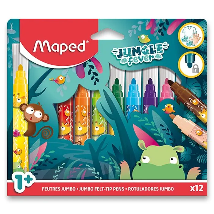 Hauptbild des Produkts Fixy Maped Jumbo Jungle Fever 12 barev