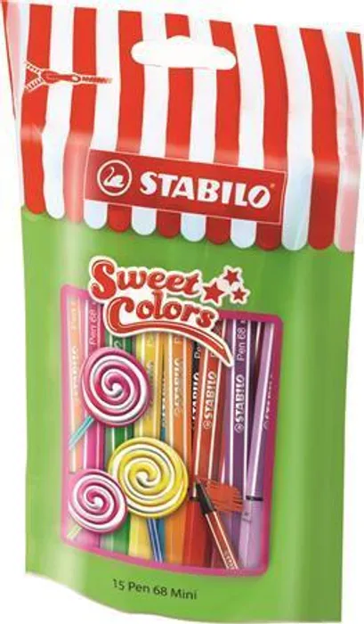 Hauptbild des Produkts Fixy "Pen 68 Mini Sweet Colors", sada, 15 různých barev, 1 mm, STABILO