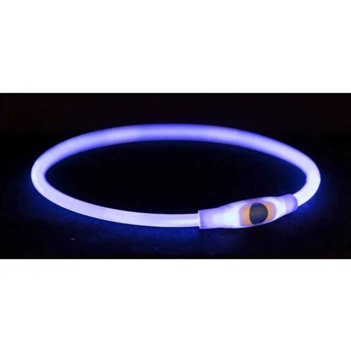 Hauptbild des Produkts Flash light ring USB, blikací obojek, modrá L-XL: 65 cm/ o 8 mm