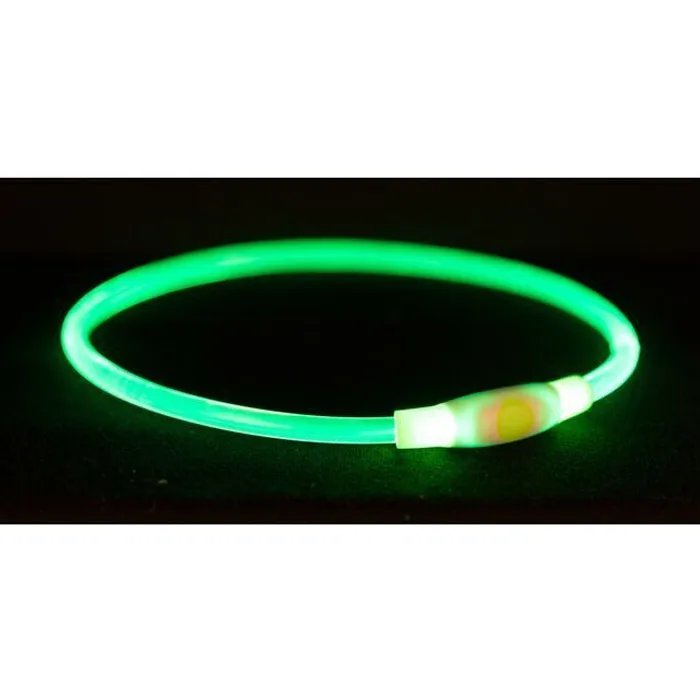 Hauptbild des Produkts Flash light ring USB, blikací obojek, zelená S-M: 40 cm/ o 8 mm