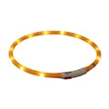Flash USB Leuchthalsband XS-XL 70 cm / 10 mm, - orange