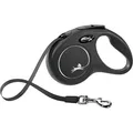 Flexi New Classic S Gürtel 5 m, max. 15 kg, - schwarz