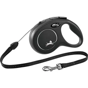 Flexi New Classic S Kordel 8 m, max. 12 kg, - schwarz