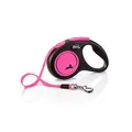 Flexi New Neon S Gürtel 5 m, max. 15 kg, rosa