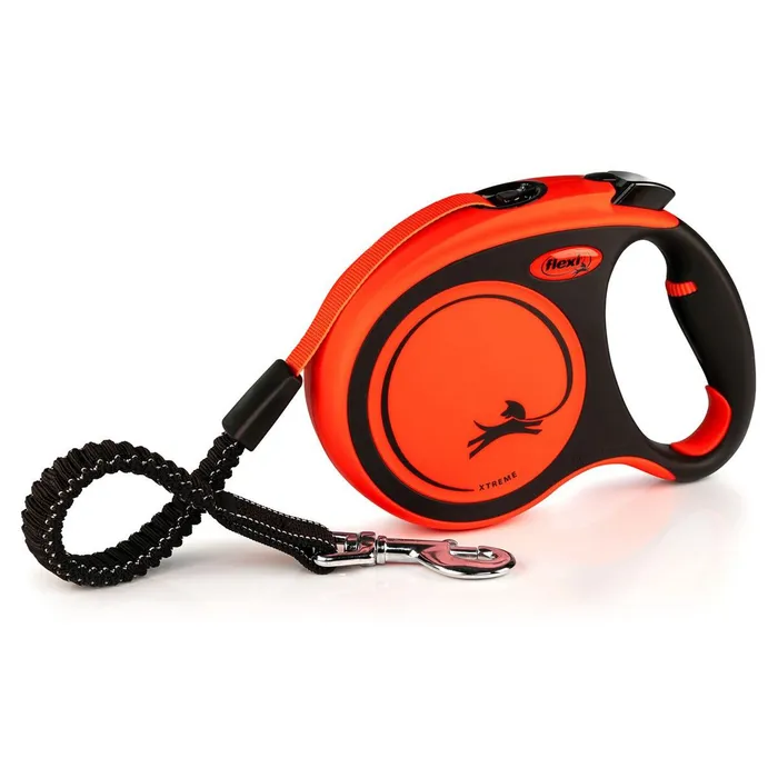 Hauptbild des Produkts Flexi Xtreme L pásek 5 m, max. 65 kg, černá/oranžová