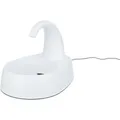 Trinkbrunnen mit rundem Wasserhahn, 2,5 l/25 × 24,5 × 35 cm, Kunststoff, weiß