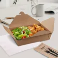 Weiteres Produktbild Food box (PAP/PE) fettdicht kraft `L` 195 x 138 mm 2500ml [40 St.]