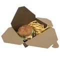 Food box (PAP/PE) fettdicht kraft `L` 195 x 138 mm 2500ml [40 St.]