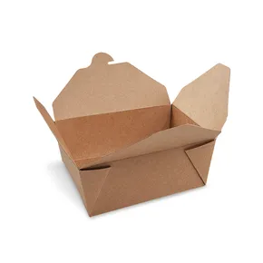 Food box (PAP/PE) fettdicht kraft `M` 150 x 120 x 65 mm 1300ml [50 St.]