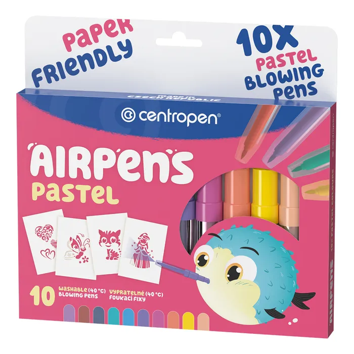 Hauptbild des Produkts Foukací fixy CENTROPEN 1500, 10ks Air Pens Pastel set