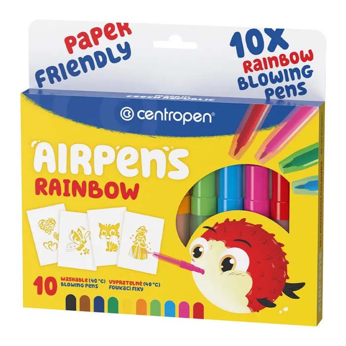 Hauptbild des Produkts Foukací fixy CENTROPEN 1500, 10ks Air Pens Rainbow