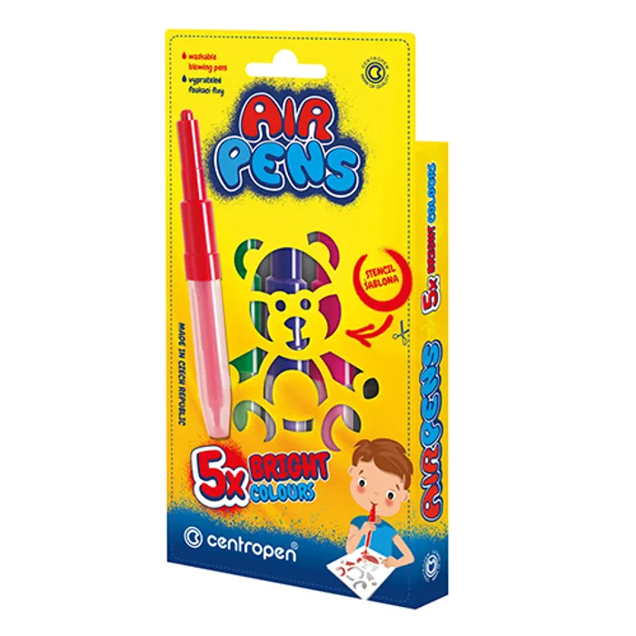 Hauptbild des Produkts Foukací fixy CENTROPEN 1500, 5ks Bright colours