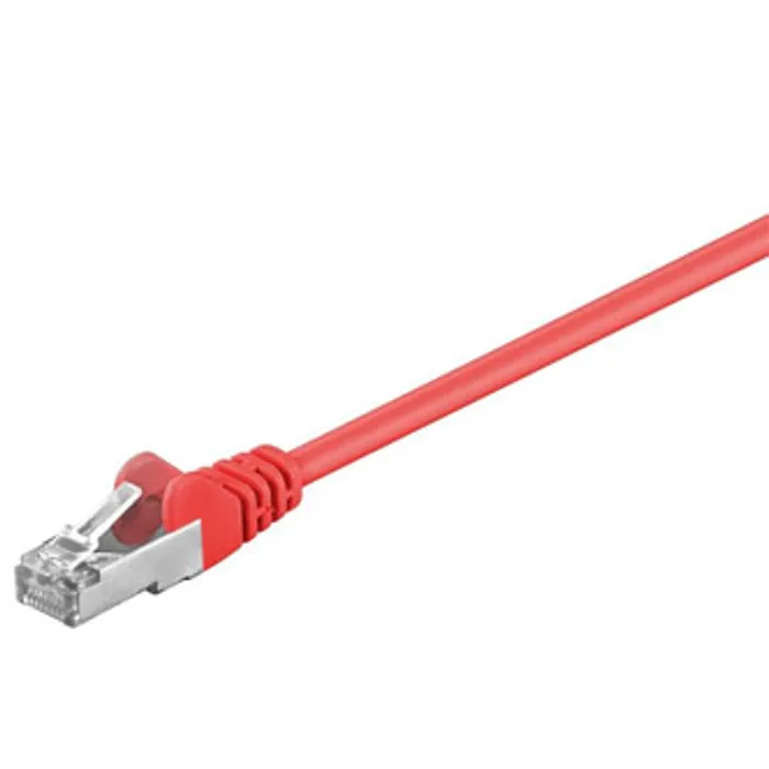 Hauptbild des Produkts FTP patchcord, Cat.5e, RJ45 M-0.25m, stíněný, červený, economy