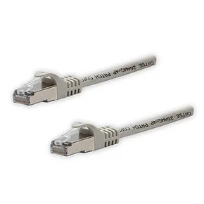 FTP-Patchcort, Cat.5e, RJ45 M-10m, geschirmt, grau, economy