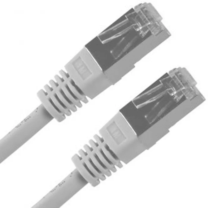 Hauptbild des Produkts FTP patchcord, Cat.5e, RJ45 M-1m, stíněný, šedý, economy
