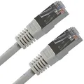 FTP-Patchcort, Cat.5e, RJ45 M-20m, geschirmt, grau, economy