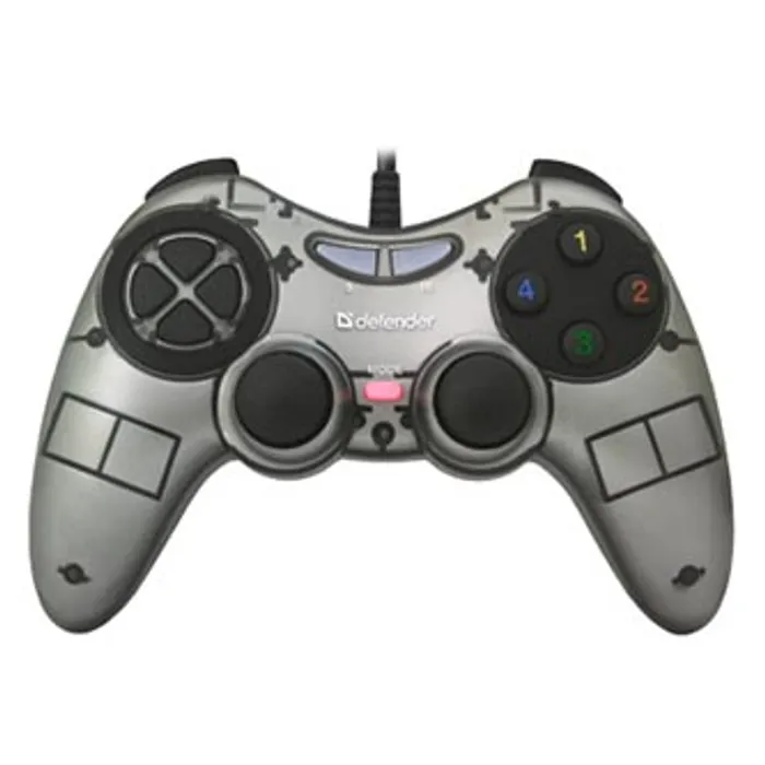 Hauptbild des Produkts Gamepad Defender Zoom, 10tl., USB, šedý, vibrační, Windows XP/VISTA/7/8/10