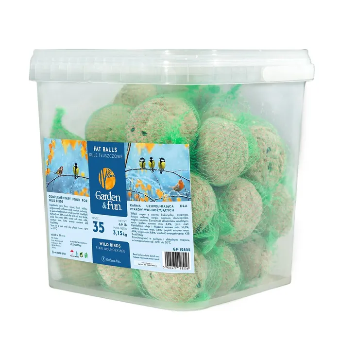 Hauptbild des Produkts GARDEN FUN balení lojových koulí pro ptáky á 90g v kyblíku (35 ks v bal)