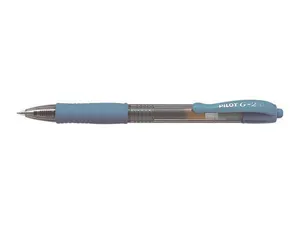 Gelschreiber „G-2“, hellblau, 0,32 mm, Druckmechanik, PILOT